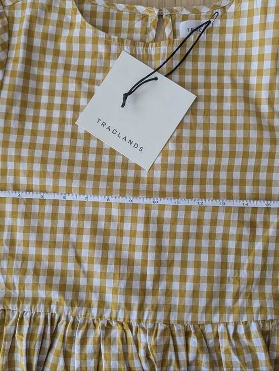 $95 - Tradlands Yellow Gingham Nico and Remi dress - size S - Picture 4 of 4
